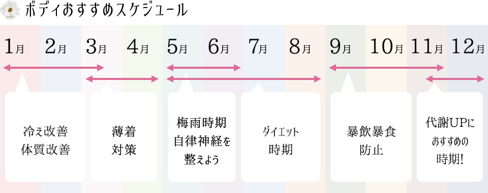 ボディ おすすめスケジュール