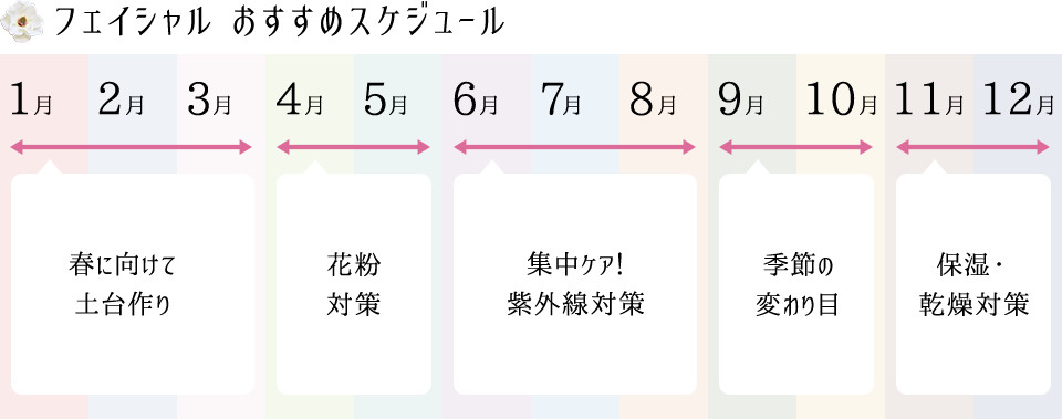 フェイシャル オススメスケジュール